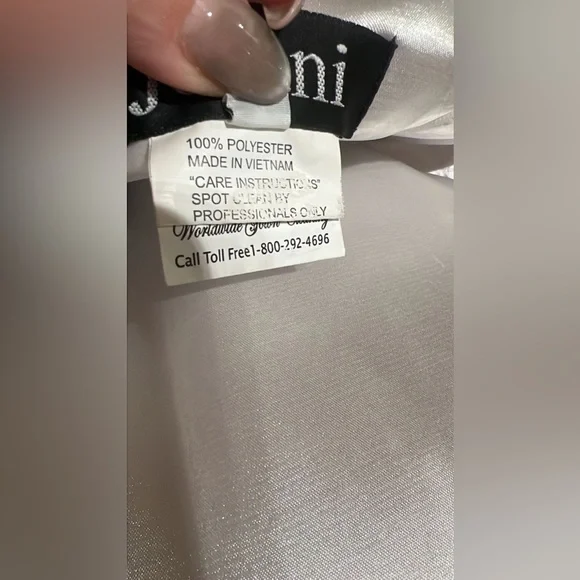 NWT Jovani Strapless Multicolor Floral Dress SIZE 8 - Picture 7 of 8